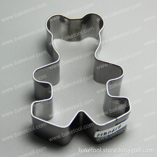 Food Grade Stainless Steel Teddy Bear Shape Cookie Cutter Cookie Tools